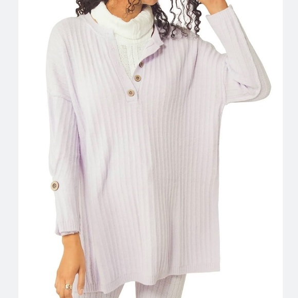 Free People Around The Clock Sweater Knit Pullover Lounge Sweater - NWT - Picture 2 of 4